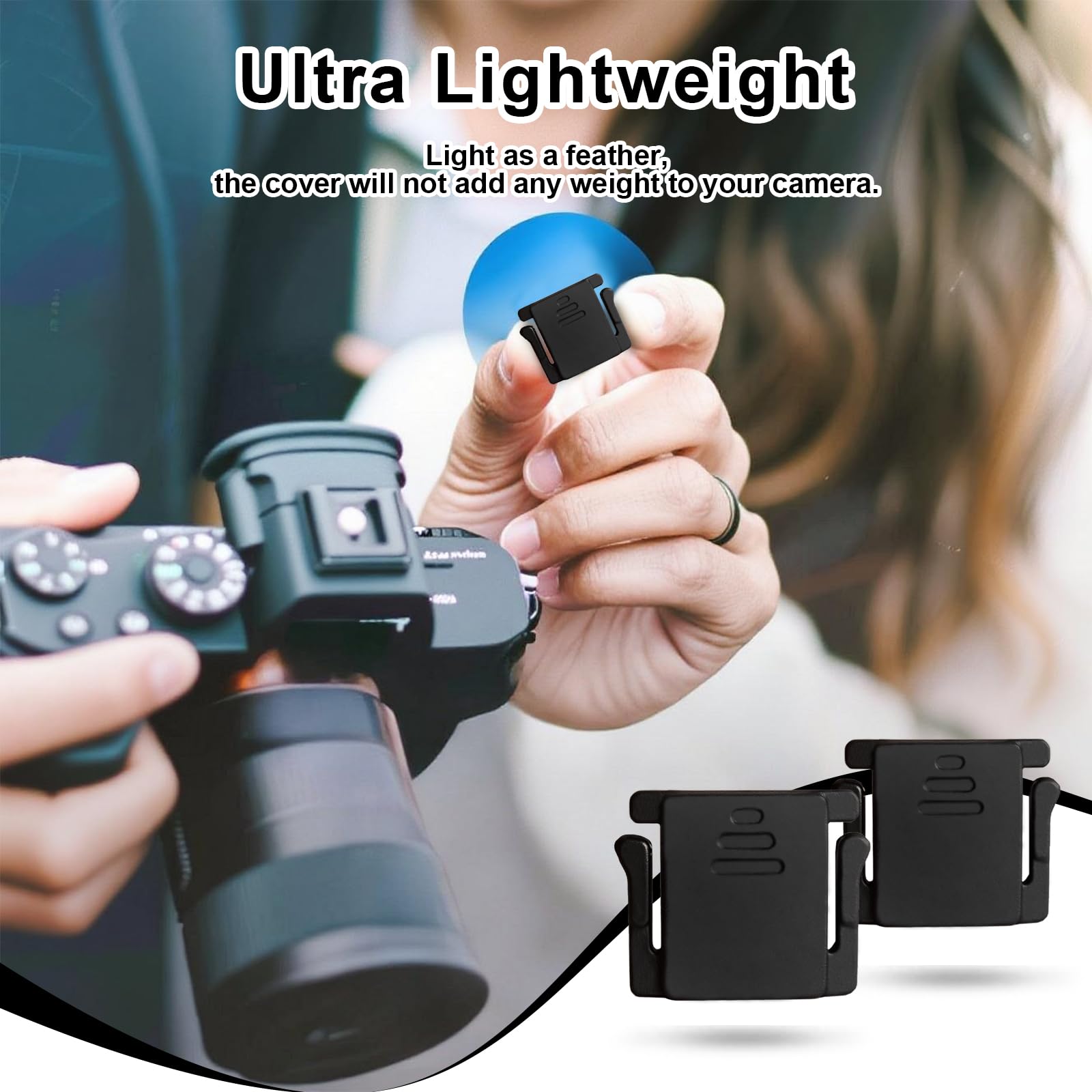 Lot de 4 Couvre-griffe Flash pour Appareil Photo – Compatible Canon EOS R5C R5 R6 RP R, 5D IV III, 1D X III, M50, Rebel T8i T7i