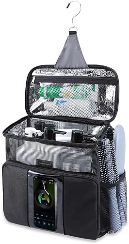 Olosar Organizador de ducha, neceser colgante para dormitorio, artículos esenciales de habitación para estudiantes universitarios, artículos