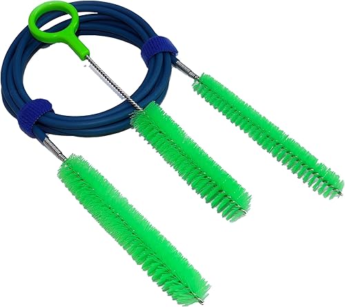 Cepillo de limpieza de tubo y máscara CPAP, adecuado para todos los tipos de manguera CPAP, cepillos de diámetro 0.591 in y 0.748 in, kit de cepillo