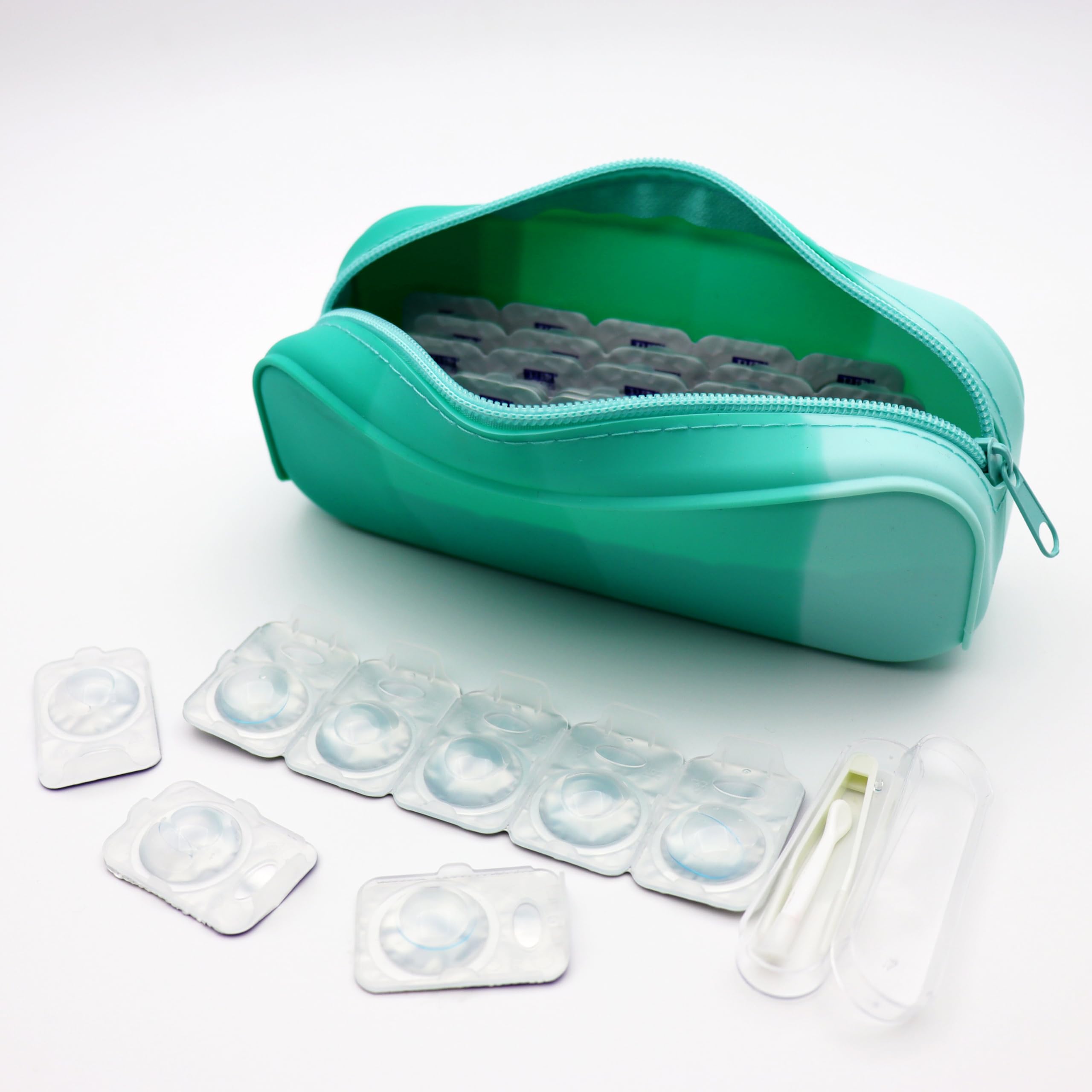 VORDRASSIL P-40 daily contact lens organizer, daily contact lens travel case, Disposable Contact Lens Dispenser, Premium Quality, Water-Resistant