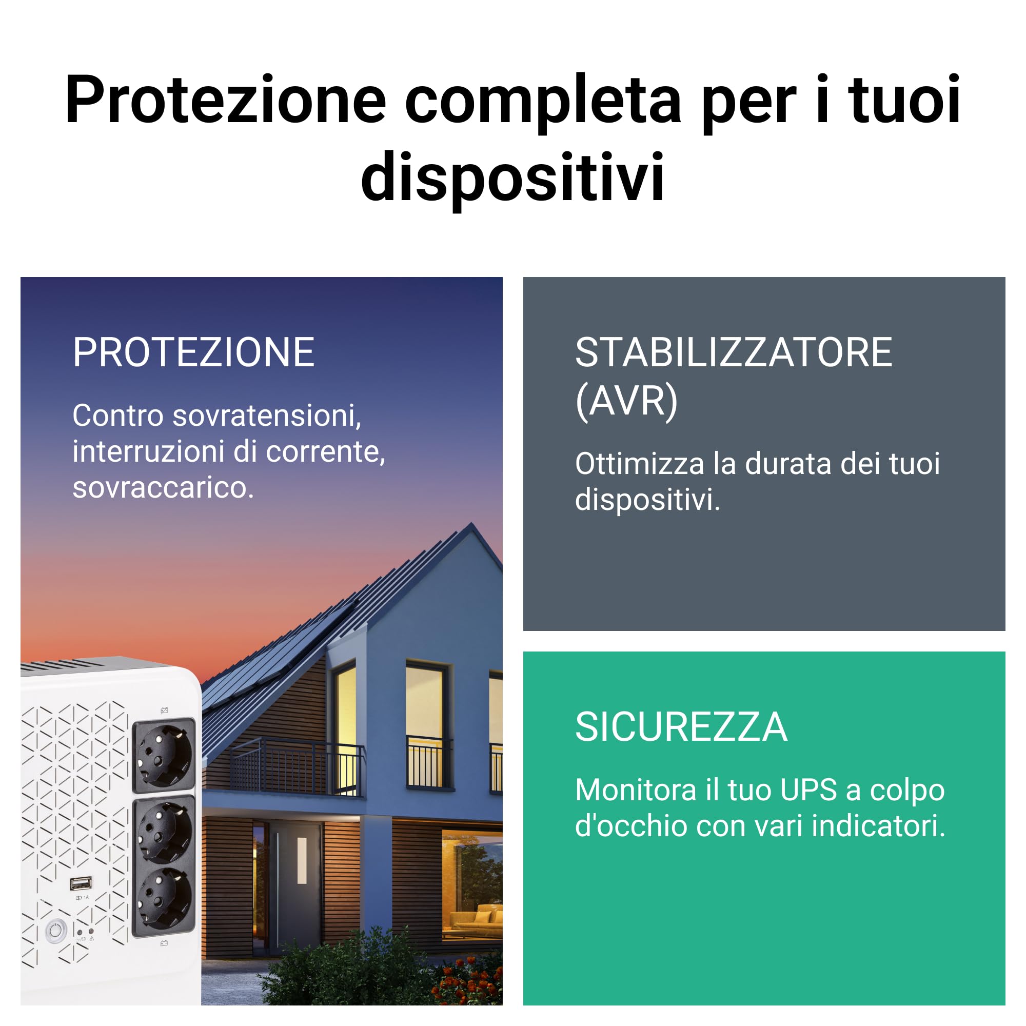 Legrand Keor Multiplug UPS 800 VA 480 W Gruppo di Continuità PC