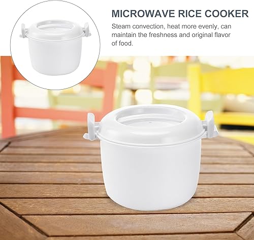 Miniatura 5 de DOITOOL Olla arrocera para microondas, mini vaporizador para microondas, máquina de arroz, olla de vapor de verduras, utensilios de cocina para
