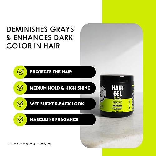 Miniatura 3 de Rolda Gel para el cabello Black Styling Extra Strong Hold 176 oz