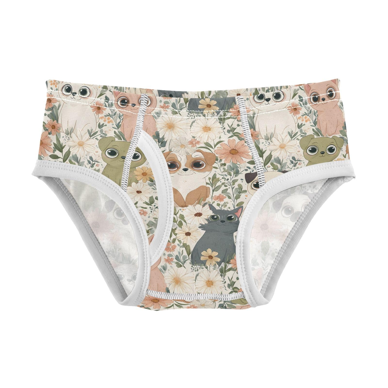 senya Baby Toddler Boys Underwear Kids Exclusive Boxer Briefs Comfort 2T Cats Dogs Flowers