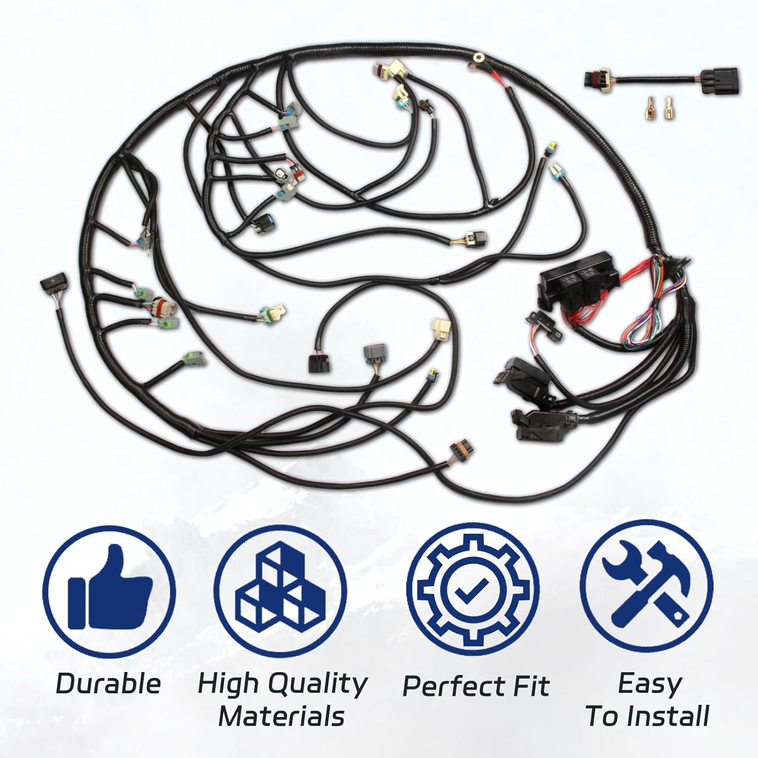Engine Standalone Wiring Harness Compatible with 2006-2015 LS3 LS2 6.2L 6L80E 6L90E 58X DBW