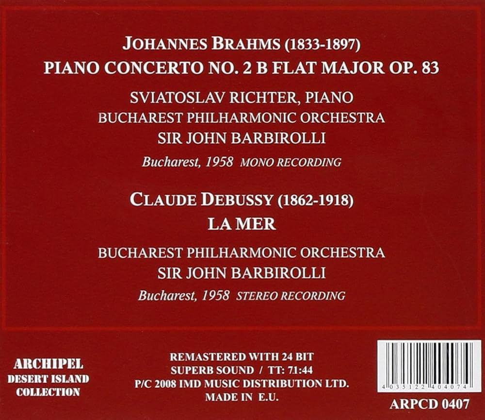 Klavierkonzert No. 2 S. Richte: Richter, Sir J.Barbirolli