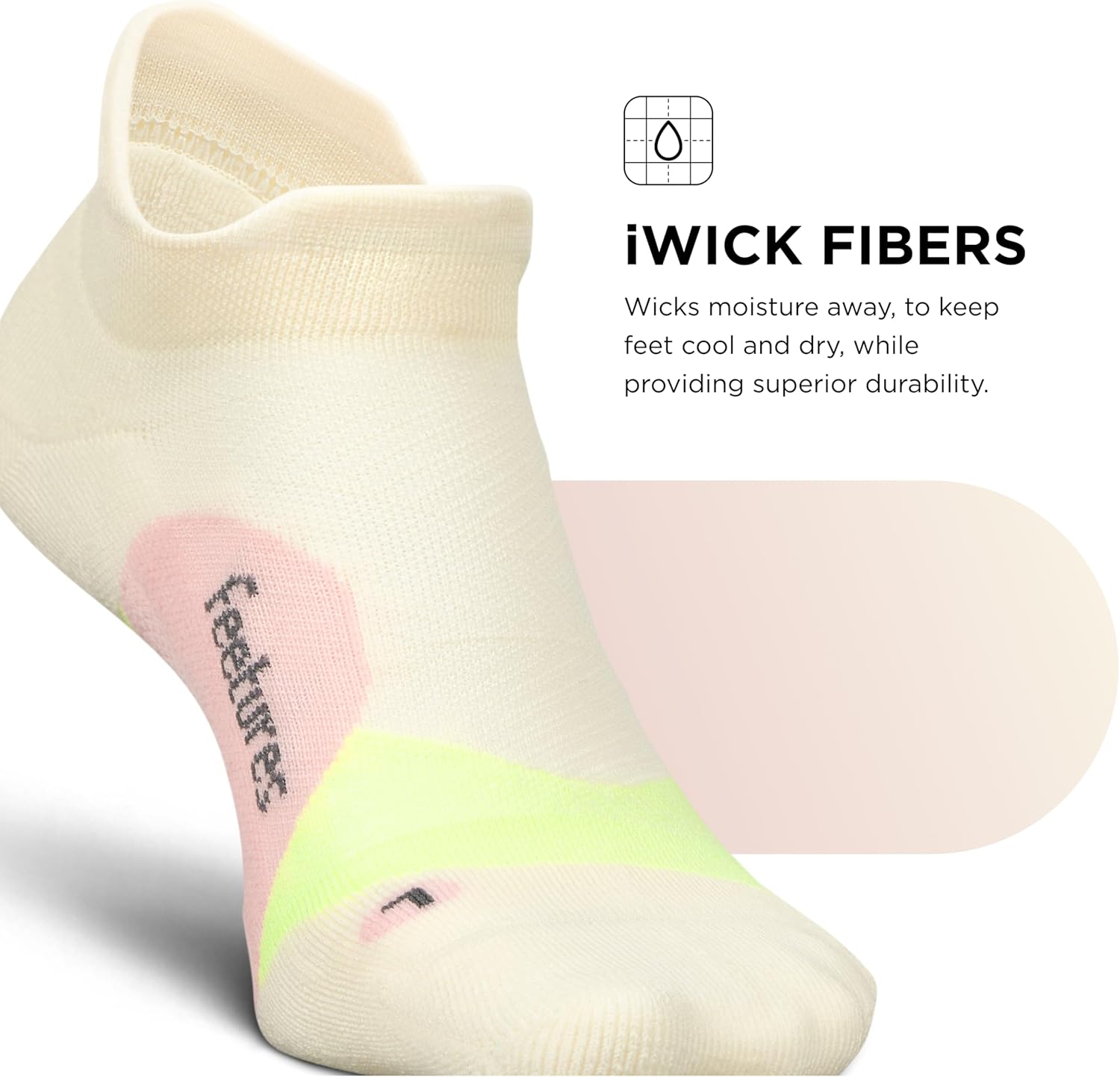 Feetures Elite Light Cushion No Show Tab Athletic Ankle Socks - Sport Sock with Targeted Compression - Image 6