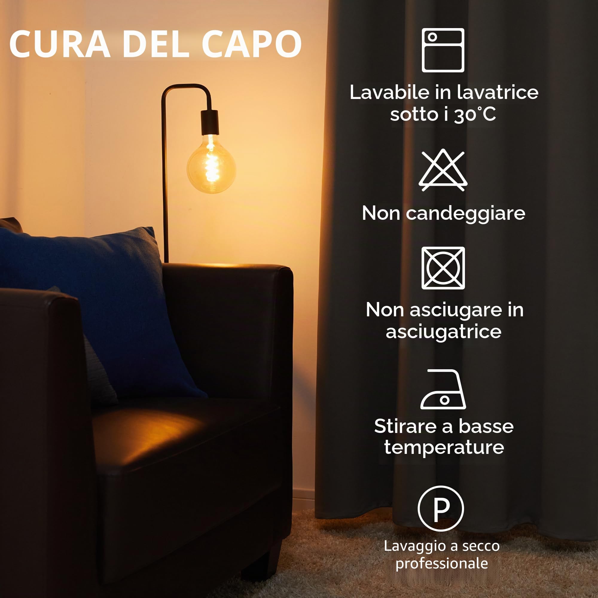 Deconovo Tende Oscuranti per Interni 2 Pezzi 240 CM Altezza, Termiche Isolanti, Anti-Rumore, con Anelli, Ideali per Camera da Letto e Soggiorno, 135x240 CM, Grigio Scuro