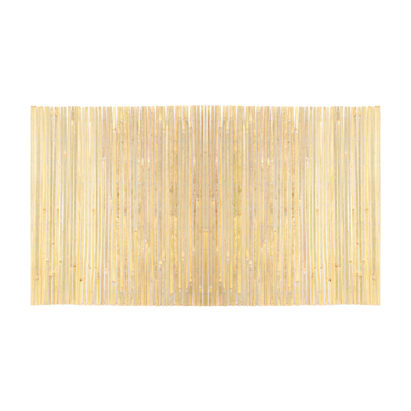 VEVOR Valla de Láminas de Bambú Natural 4,8 x 1,8 m Pantalla de Privacidad Rollo Protector Decorativo de Bambú para Ocultación en Jardín, Patio Trasero, Balcón, Junto a la Piscina, Madera Natural