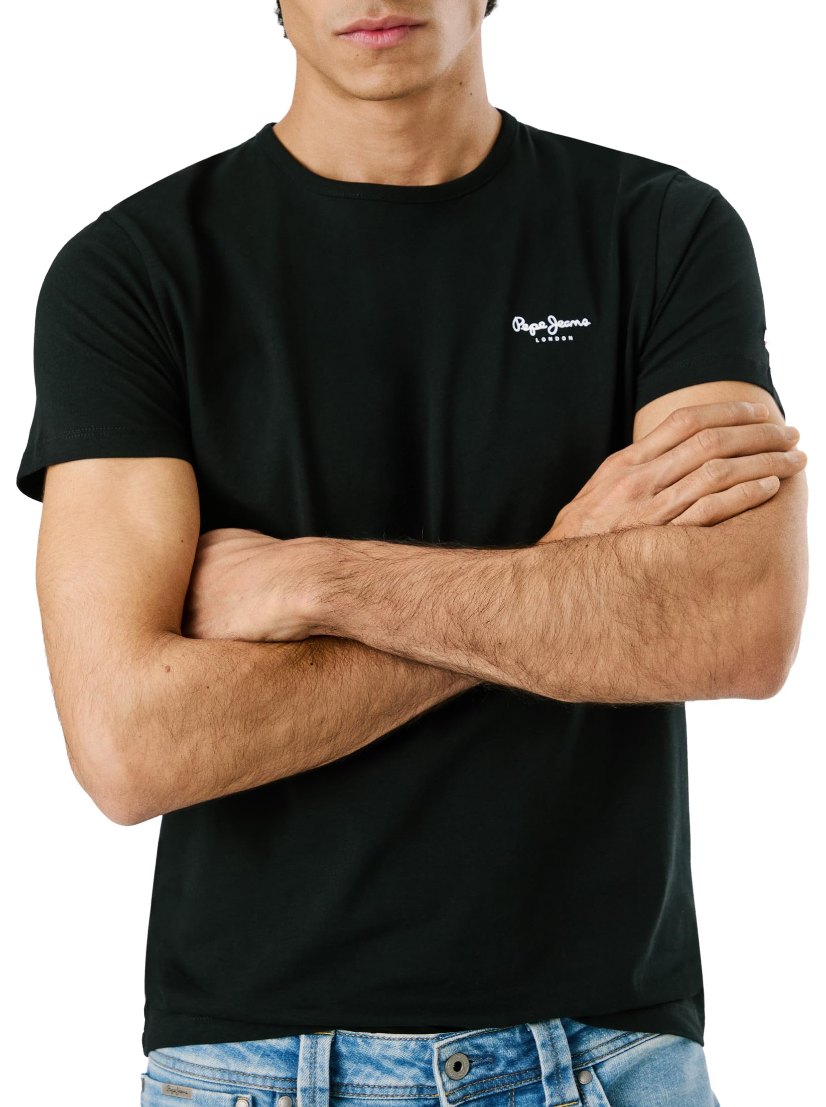 Pepe Jeans Men's Original Basic 3 N T-Shirt Black XXL