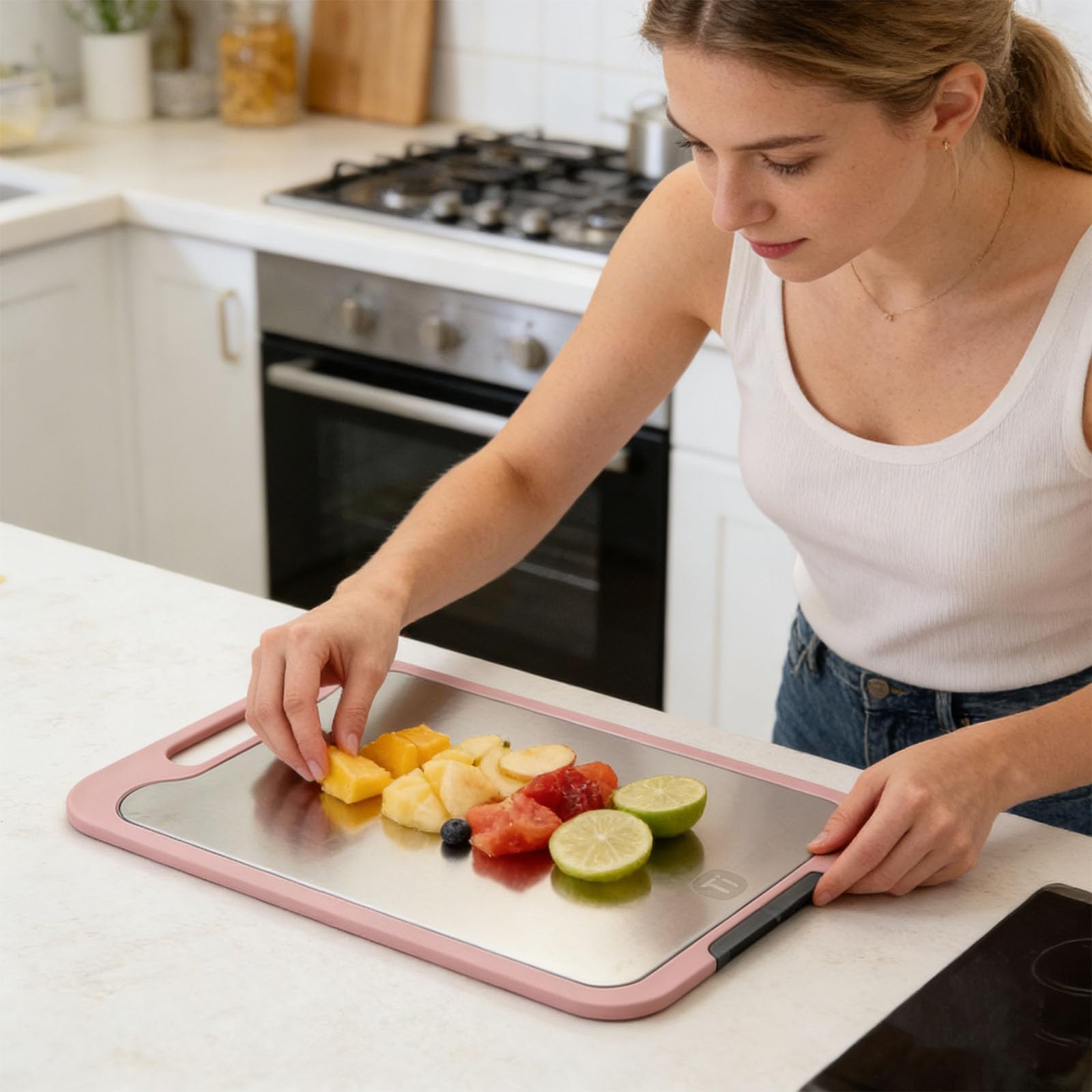 Générique Planche à découper Moderne Element22 en métal, Utilisation étendue pour Les tâches culinaires Difficiles, Planche à découper pour Cuisinier Professionnel