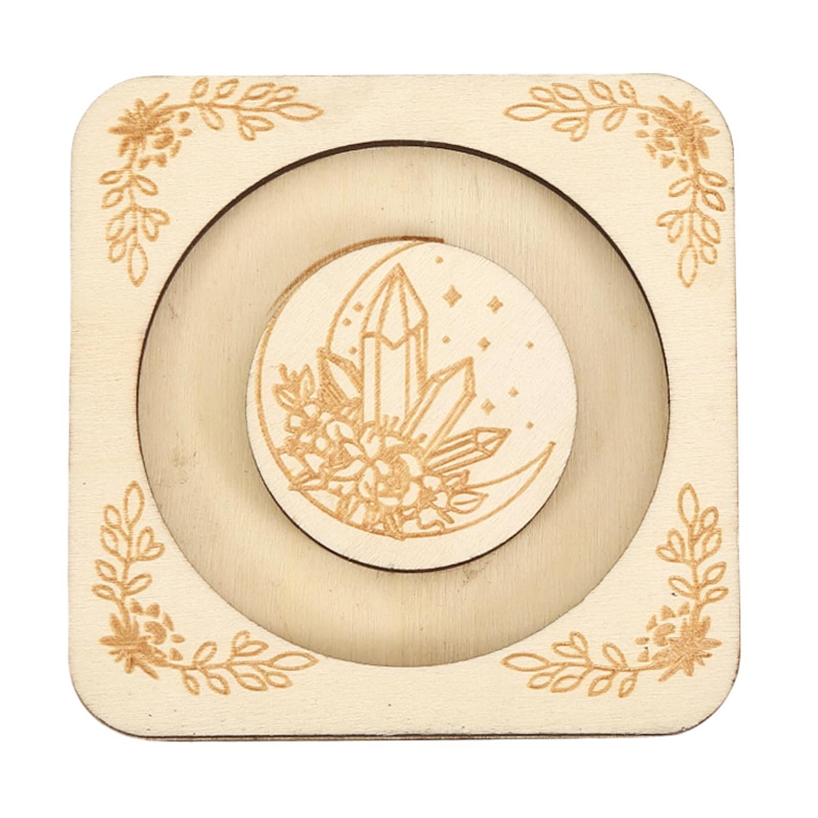 YPBEW Wooden Plate Home Creative Decorations Wood Ornament Decor Bangle Storage Tray Square Wrist Chain Organiser Practical Home Accessory