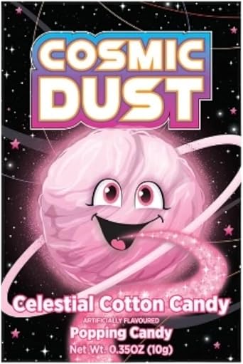 Cosmic Dust Popping Candy Mixed Flavours - 10 Packets of 10g - Fun and Exciting Popping Sensation - Great for Parties