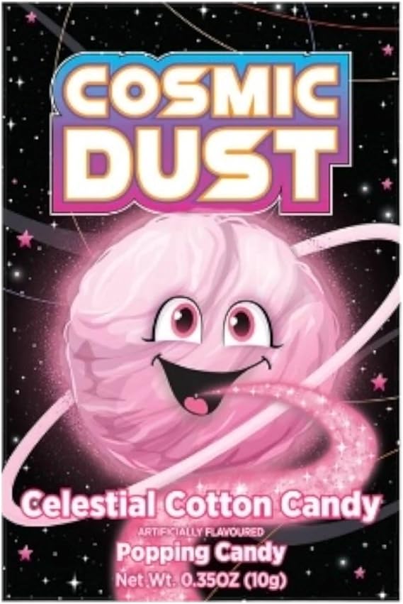 Cosmic Dust Popping Candy Mixed Flavours - 10 Packets of 10g - Fun and Exciting Popping Sensation - Great for Parties