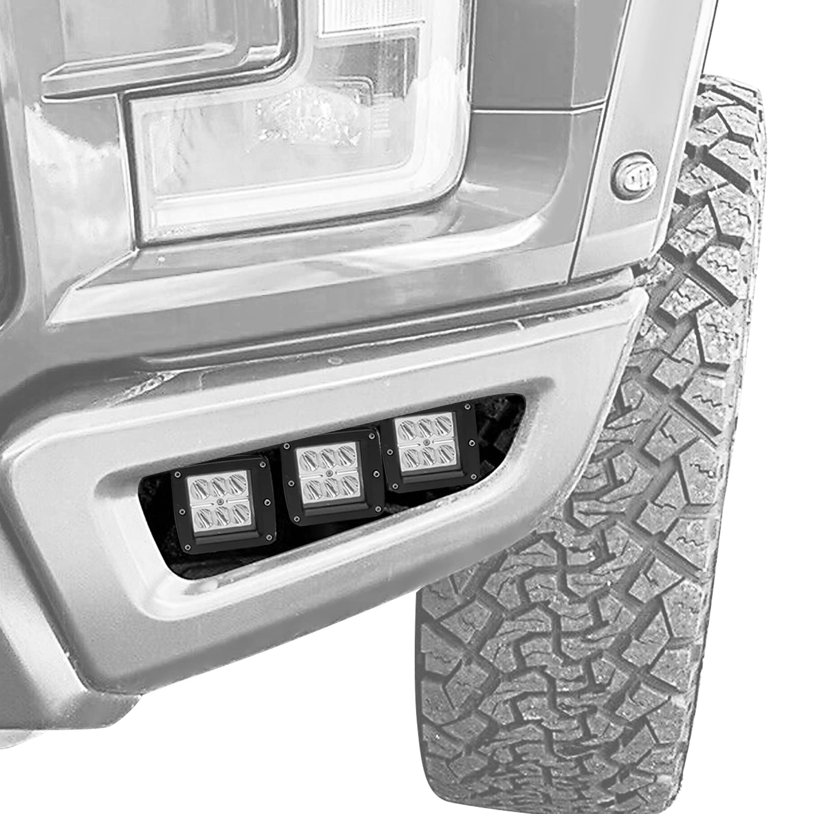 Buy Dasen 6x 24W LED Fog Work Light Pods & Front Bumper Mount Bracket