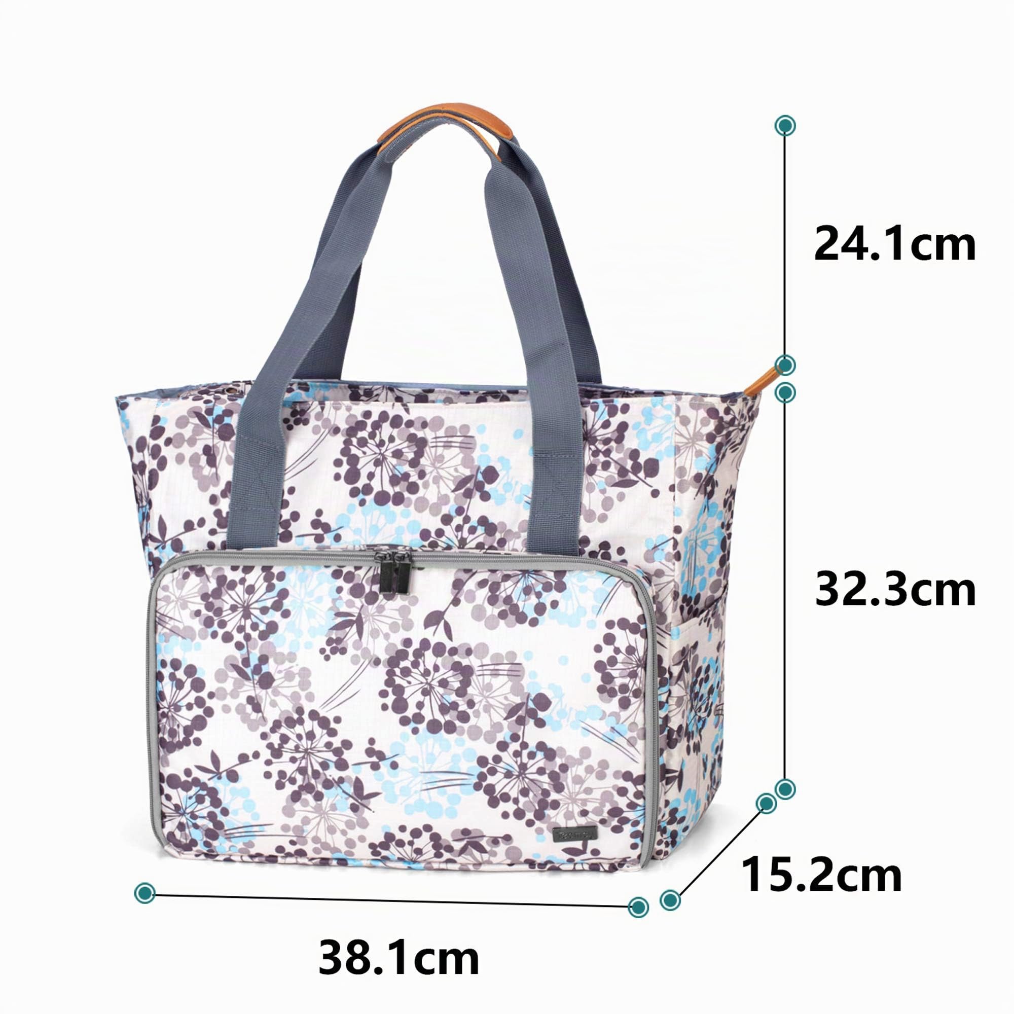 Teamoy Bolsa de Ovillos Almacenamiento para Crochet Bolso Ligero para Agujas(Sin Accesorios) (Diente de león)