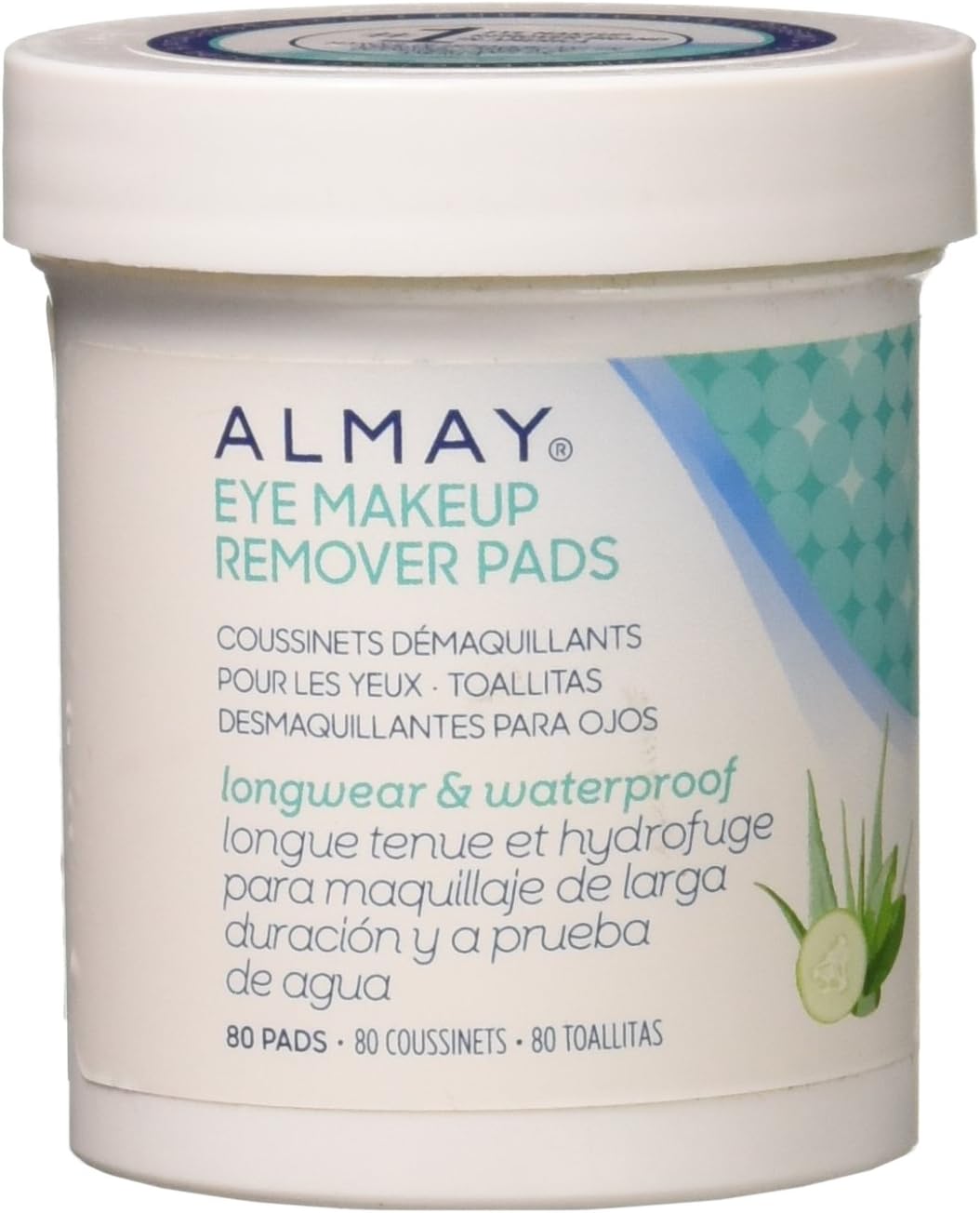 Almay Longwear & Waterproof Eye Makeup Remover Pads, 80 Count Amazon