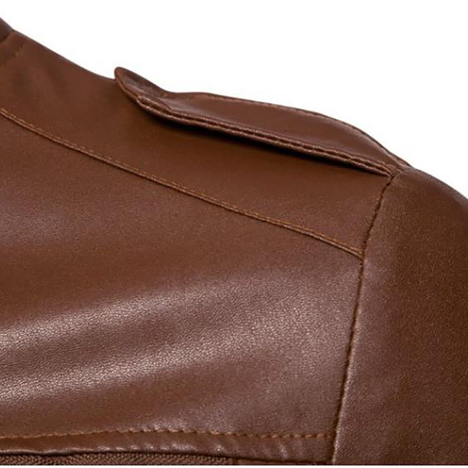 Giacca bomber da uomo in pelle sintetica, stile retrò, slim fit | Giacca da moto con cerniera multipla, tinta unita, stile punk, per il tempo libero, autunno e inverno, giacca da lavoro