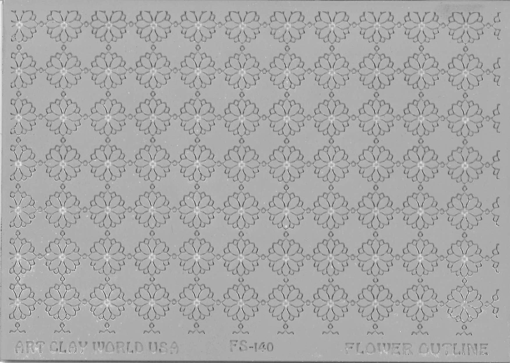 flexiStamps Texture Sheet Flower Outline Design - 1 Pc.