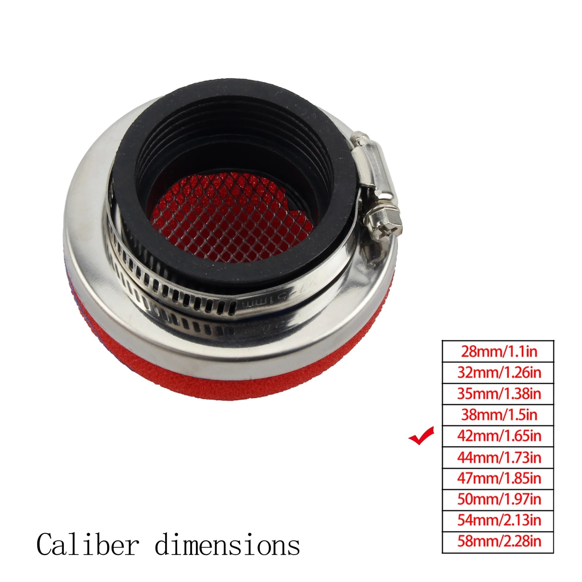 Filtro Aria Moto Pulitore In Spugna Per Filtro Aria Moto 28 32 35 38 42 45 50 54 58 Mm Schiuma Dritta Moto Motocross Dirt Bike Accessori Universali