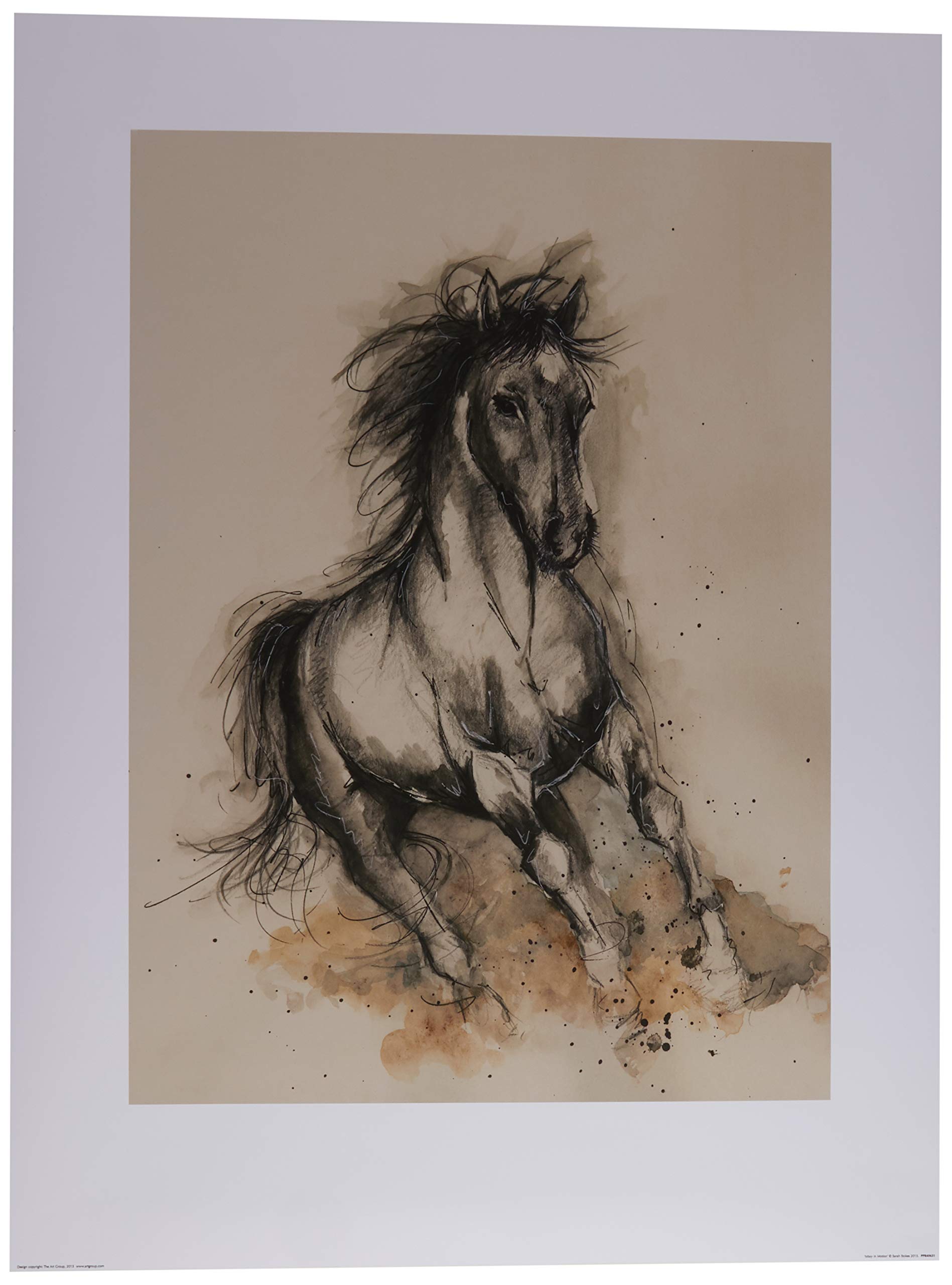 The Art Group "Sarah Stokes Missy in Motion Paper Art Print, Multi-Colour, 60 x 80 x 1.3 cm