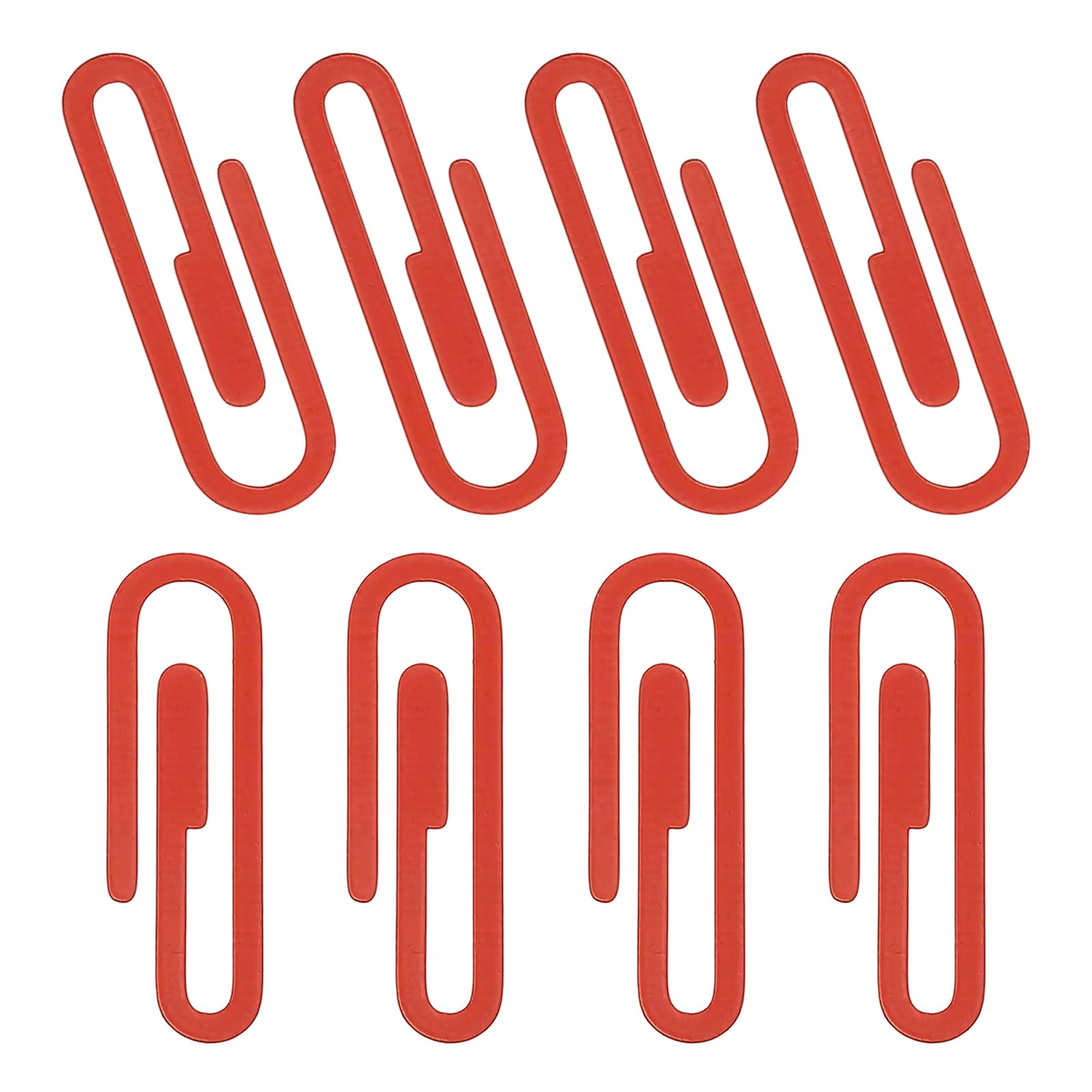 PATIKIL 2" Paper Clip Bookmarks, 8Pcs Metal Book Marks Page Markers Gift for Book Reading Notebook Document Office Teacher Reader, Red
