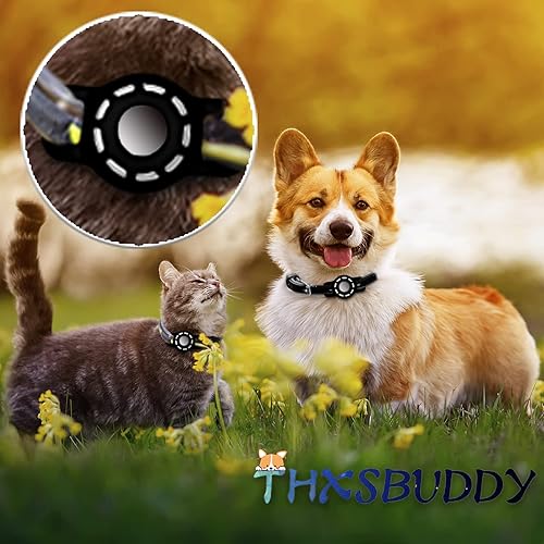 Miniatura 5 de Soporte para collar de gato AirTag para Apple Air Tag para collar de gato de menos de 0.6 pulgadas, soporte para collar de perro AirTag pequeño,