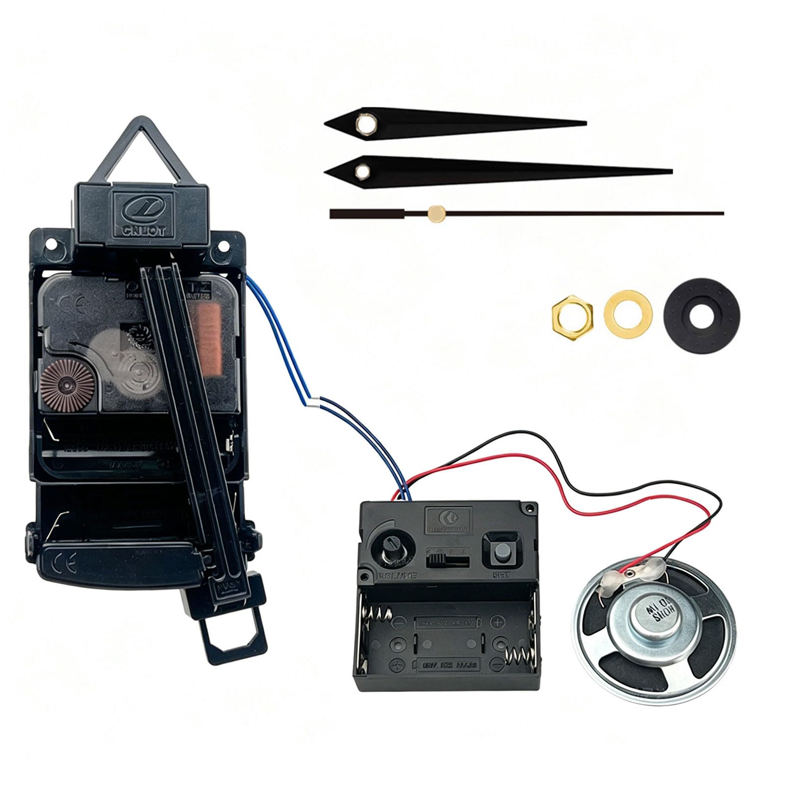 TFAOYS Quartzs Pendulum Clock Movement Mechanism with Hands Music Chimes Box Set for Wall Clock Repair Parts Replacement Accessories Wall Repair Parts Set