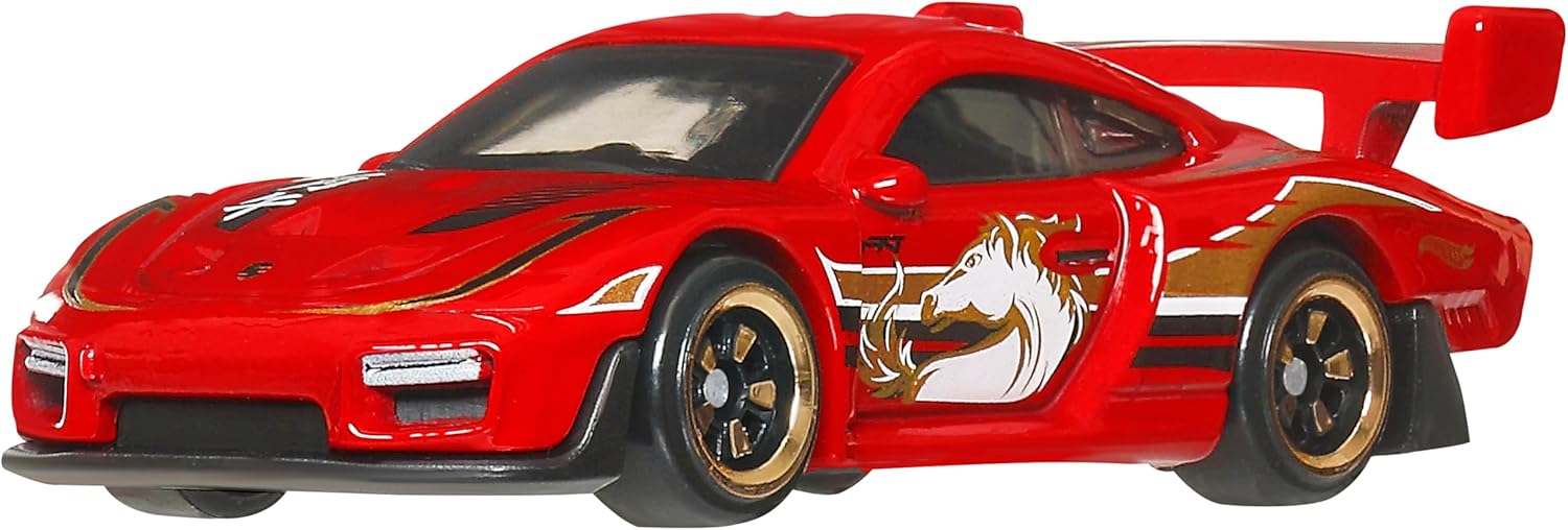 Hot Wheels JNF49 Silver Series Porsche 935 Ride On Toy Mini Car Ages 3+ Red