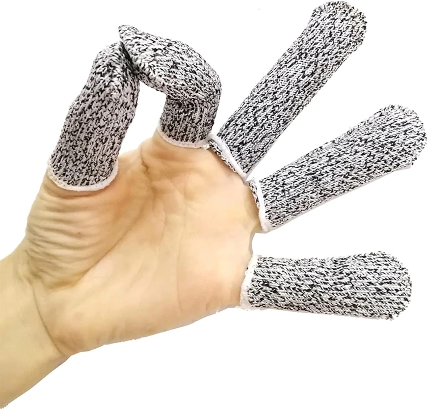 Finger Cots Cut Resistant Protector Finger Covers for Kitchen, Work, Sculpture, Anti-Slip, (100 Pcs)