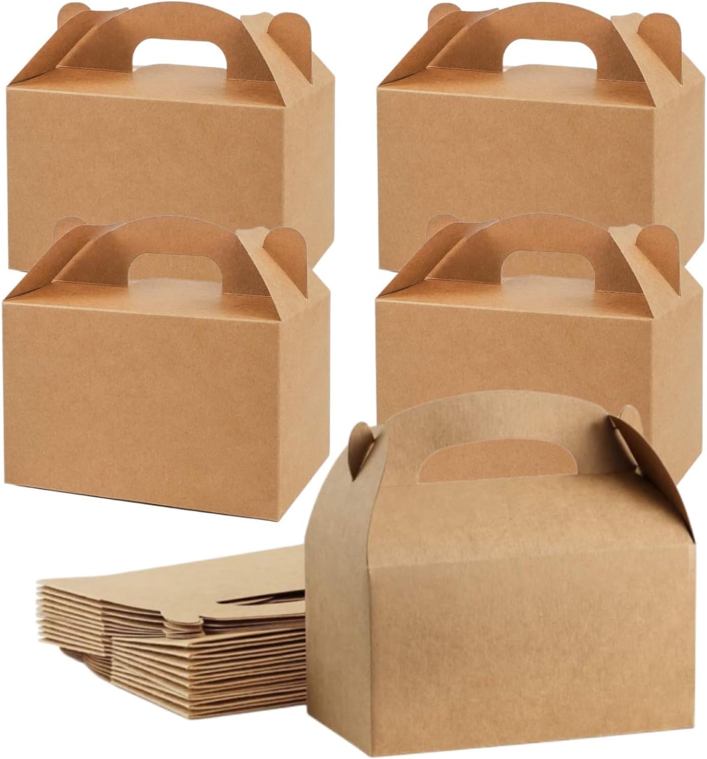 NALACAL 24 Pack Kraft Gift Boxes for Parties and Events, Sturdy DIY Treat Boxes for Candy, Snacks, and Gifts, Ideal for Birthdays, Weddings, Baby Showers, Holidays, and Graduations
