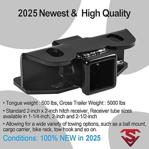 Vista 3 de Receptor de enganche de remolque de clase 3, receptor de enganche de remolque de 2 pulgadas, receptor de enganche de remolque compatible con Lexus
