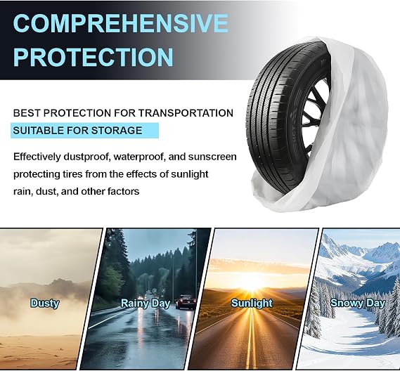 4PCs Car Spare Tire Covers,Spare Wheel Cover,Universal Tire Case Spare