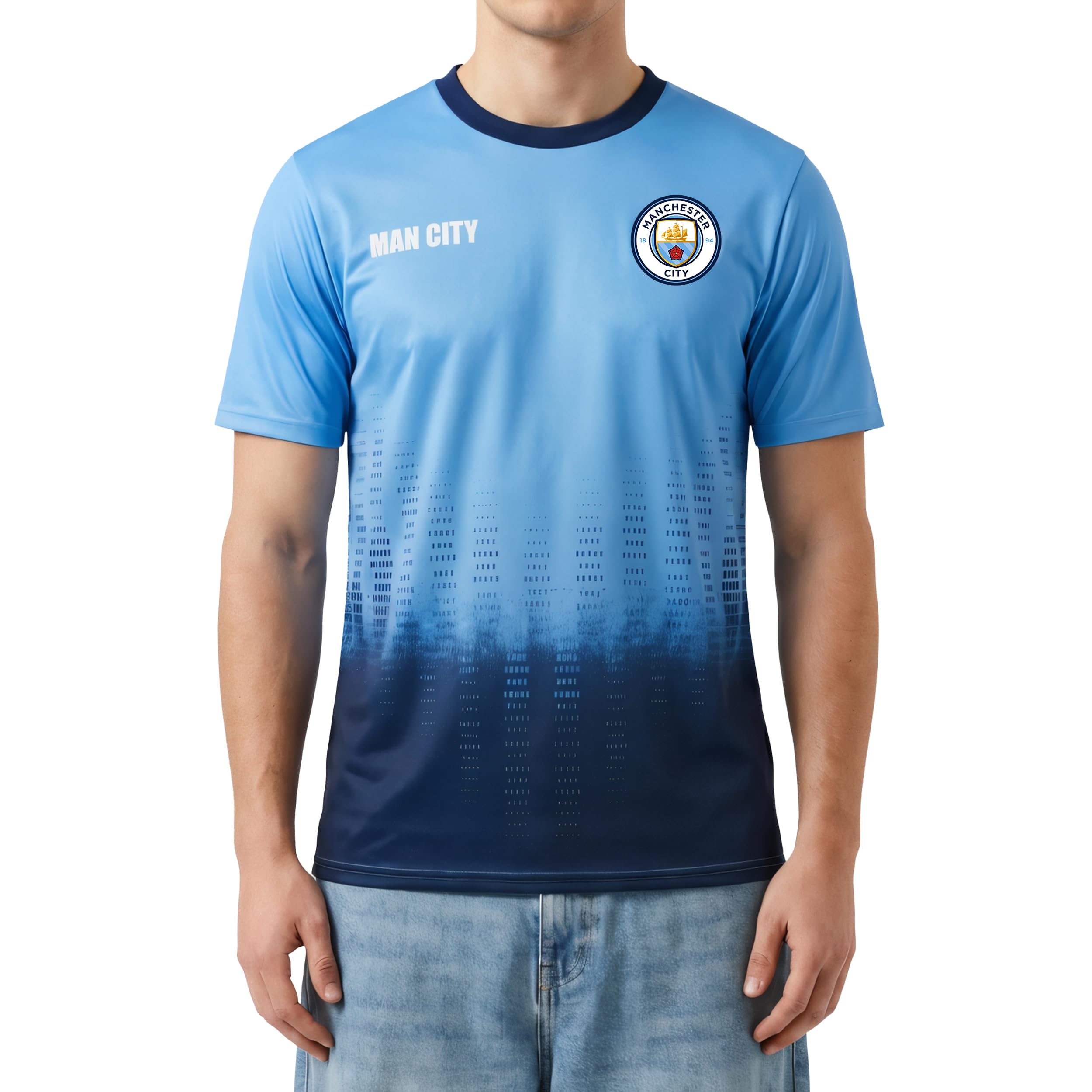 Icon Sports Official Manchester City FC Game Day Shirt - Unisex Adult — image 1
