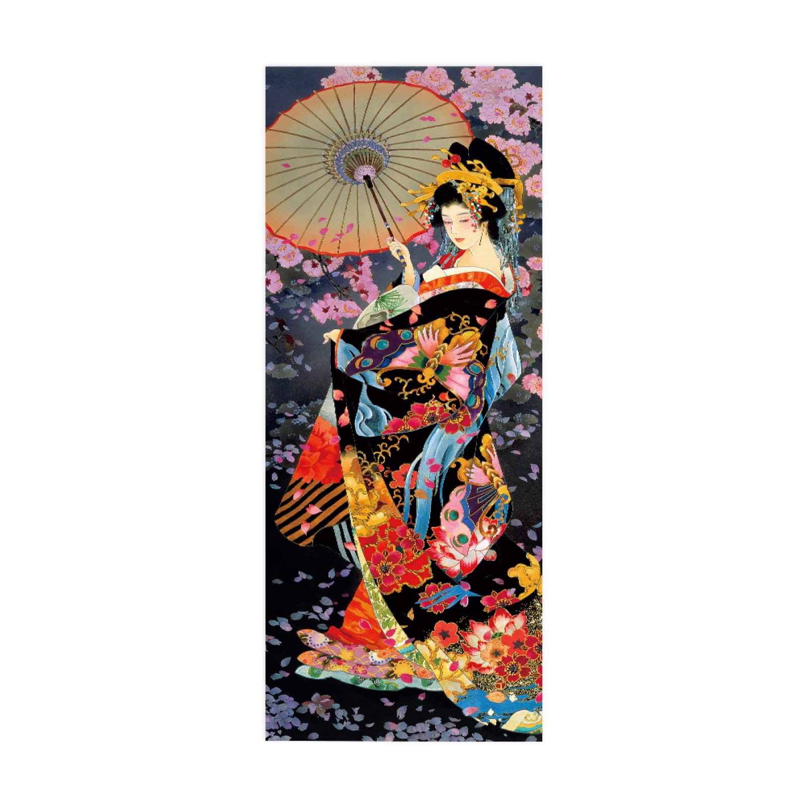 3D Door Stickers Colorful Girl Mural Art Sticker Wallpaper Self-Adhesive Decals Removable Vinyl W100 x H215cm