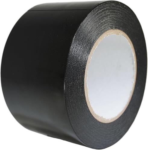 Miniatura 2 de GGR Supplies LDPE-9R Cinta recubierta de polietileno de baja densidad resistente con adhesivo de goma, ideal para sellar y sellar. 36 yardas (negro,