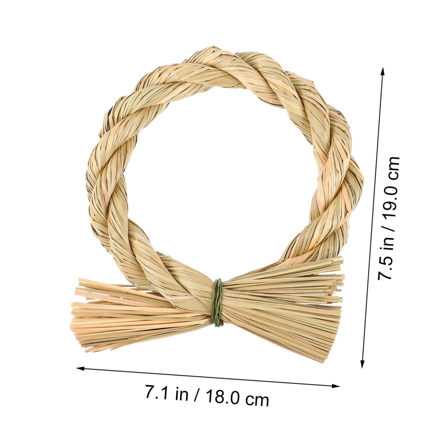 Amosfun 3stücke Dekorativer Strokring Kranz Für DIY Wandgestaltung Umweltfreundlicher Wreath Adornment Für Feste Und Besondere Anlässe