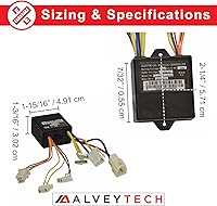 Vista 3 de AlveyTech ZK2400-DP-LD (ZK2400-DP-FS) Módulo de control con conector de acelerador de 4 hilos para el scooter eléctrico Razor Trikke E2