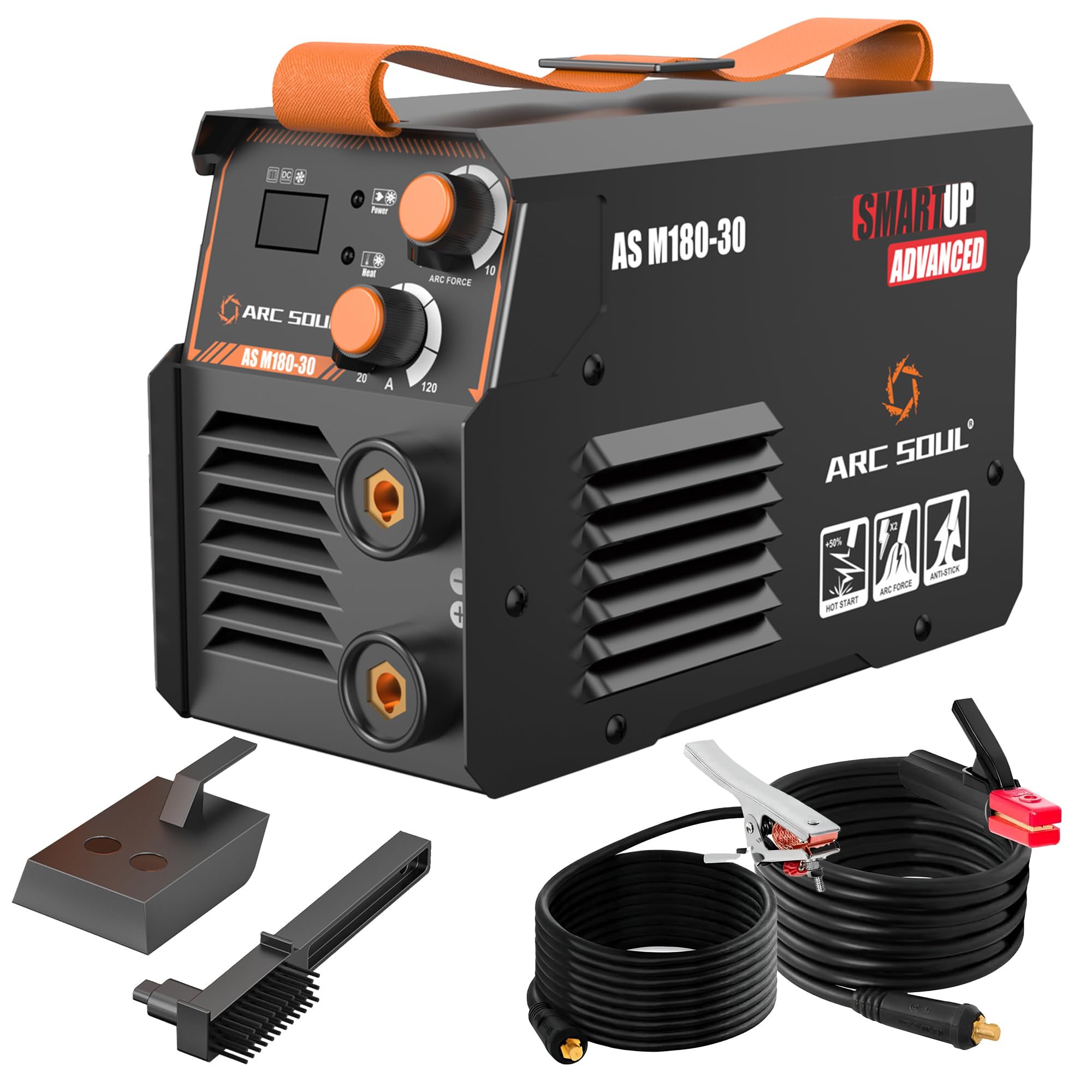 AS M180-30 MMA Welding Machine | 180A | Built-in Hot Start & Anti-Stick | ARC Force Adjustable | VRD | 60% Duty Cycle | 7M Electrode Cable & 3M Earth Cable | 6 Months Warranty-image-14