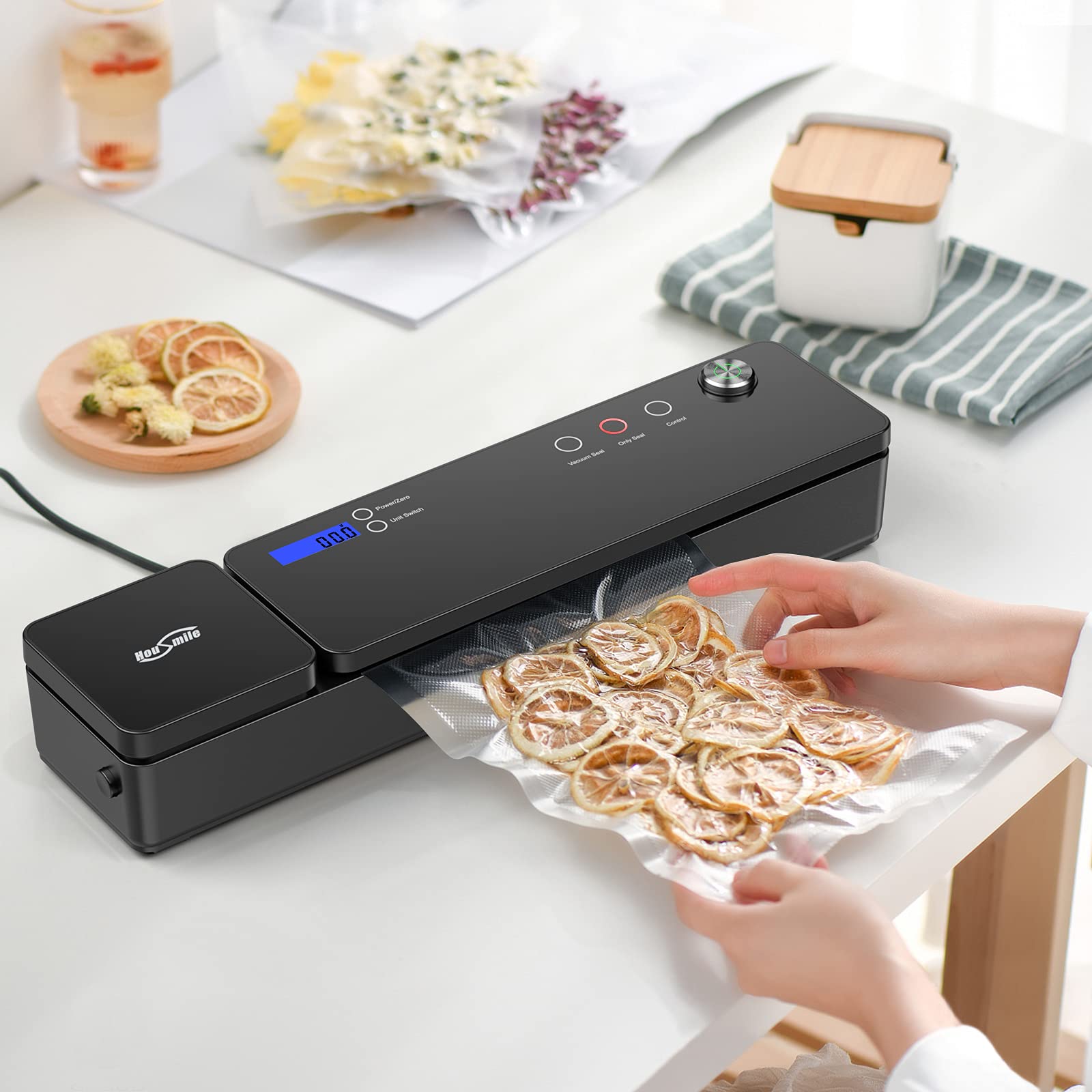 Housmile Vacuum Sealer Food Vacuum Machine With Kithchen Scales