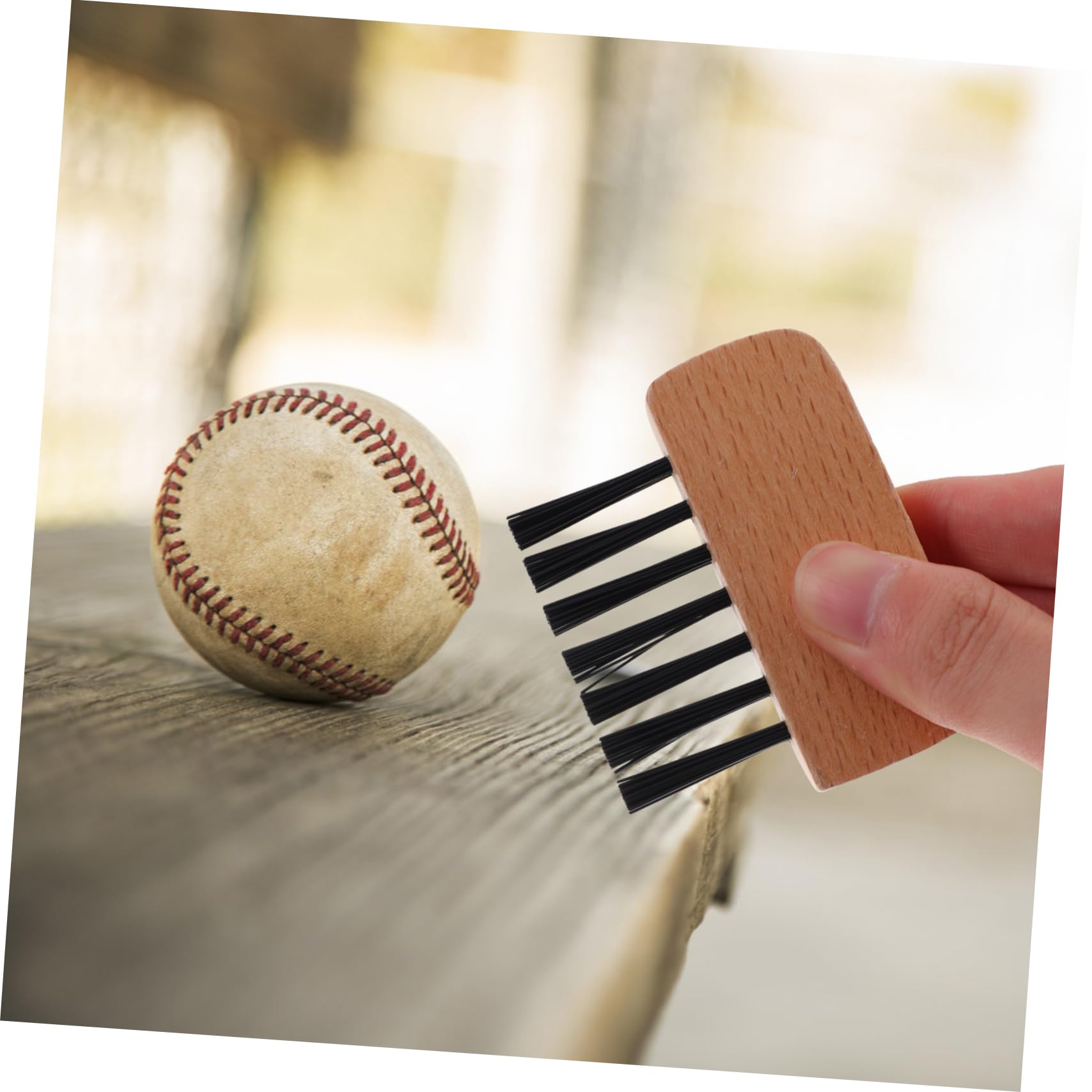 Cepillo Profesional de Sóftbol y Béisbol, Mango de Madera, 3 Piezas, Accesorio de Árbitro