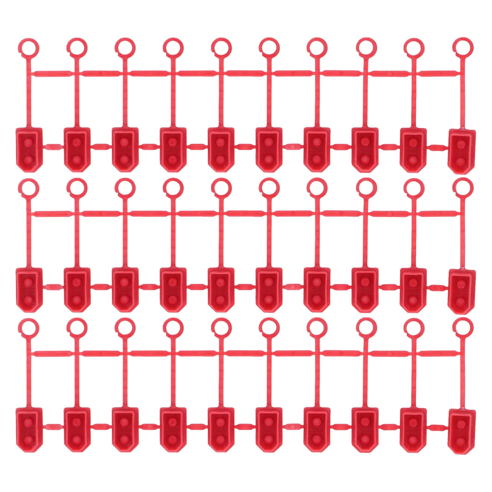 SUNGOOYUE 30-teilige Batterieanschlussabdeckungen – Wasserdicht, Staubdicht – Für XT60 Stecker – Rot, 5,6 X 1,1 Cm – Drohnen-Zubehör