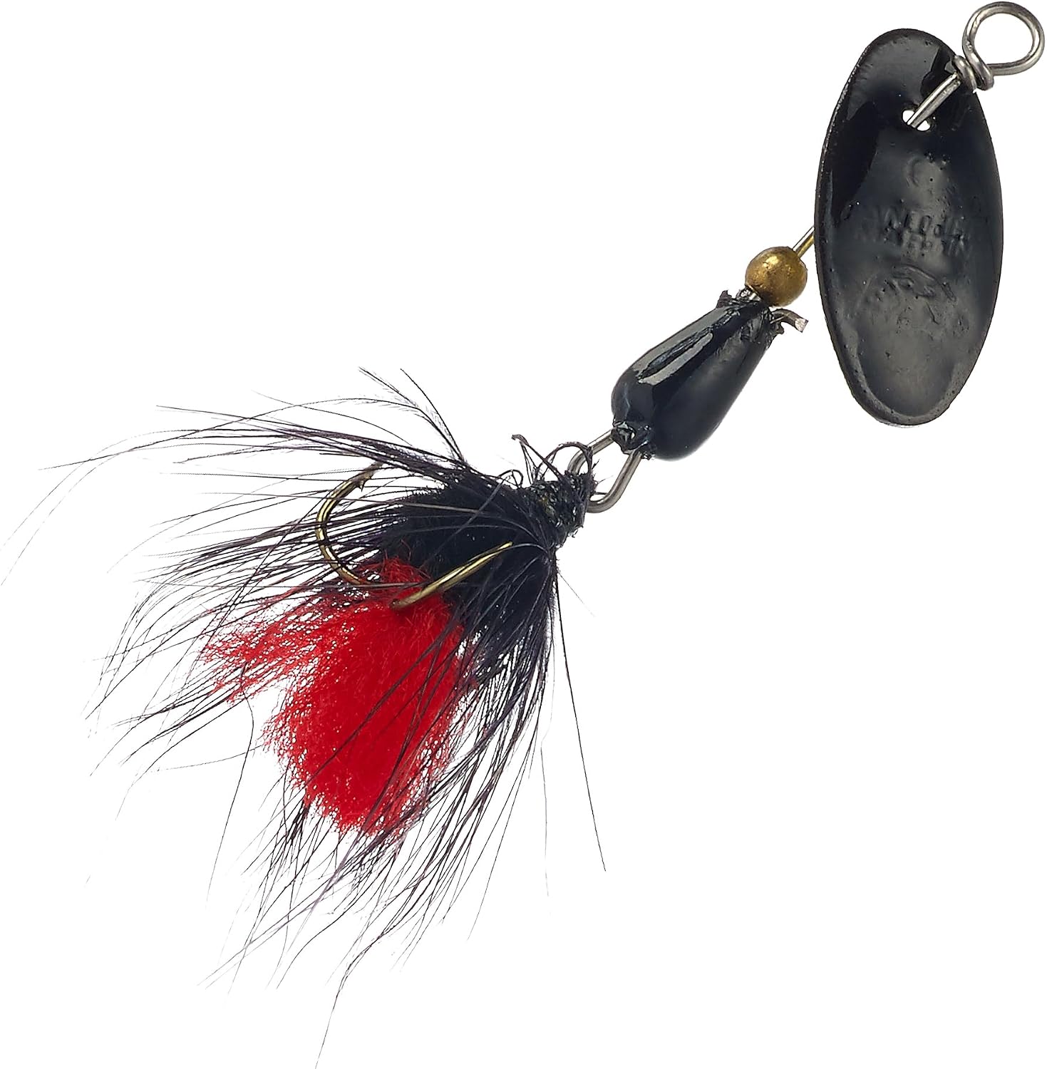 Panther Martin PMMF MiniFly Teardrop Spinners Fishing Lure Catches Trout, Crappie, Grayling, Bluegill, Dolly Varden, Whitefish, Panfish and More. (Black Red, 0M (1/48 oz))