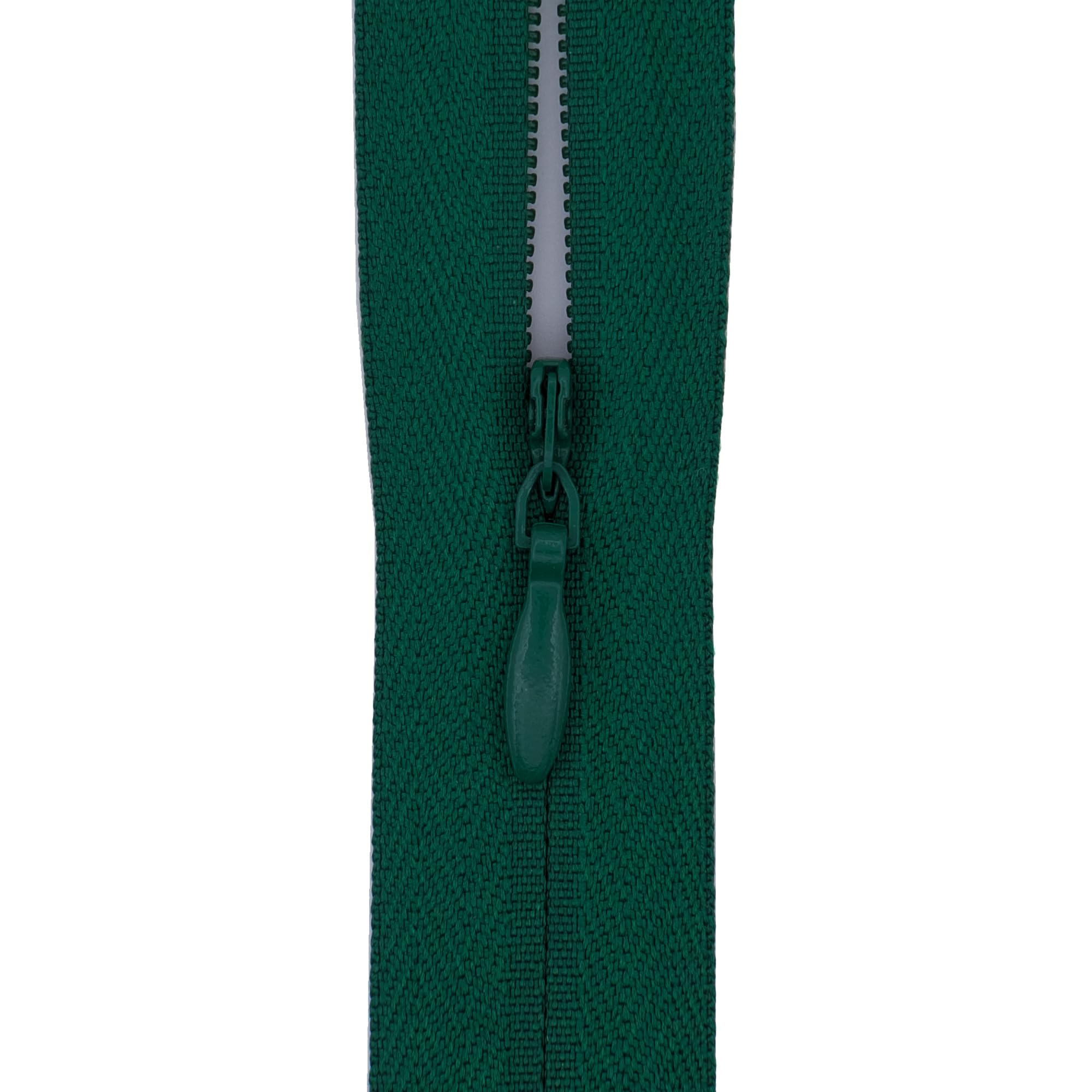 #3 Invisible Zip 20 Inch (51cm) –with Woven Tape for Gowns, Floor Cushions & Upholstery - Professional Hidden Nylon Zips for Dressmaking & Soft Furnishings - 5 Zips (Dark Evergreen)