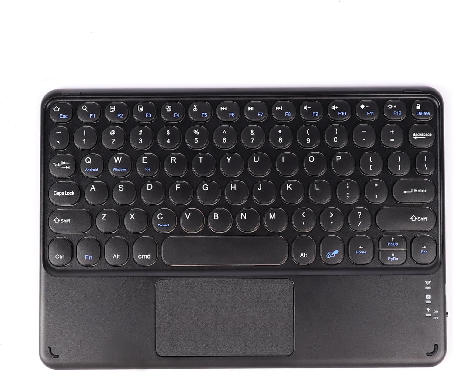HB PLUS Wireless Bluetooth Keyboard Comes with a 10-inch Touchpad and is Portable, Rechargeable, Slim and for iPad Pro/iPad Air/iPad 9.7/iPad 10.2/iPad mini and Other Devices (Black)-image-47