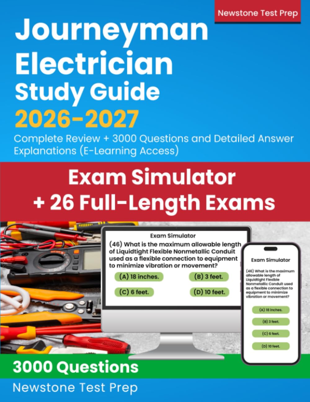 Journeyman Electrician Study Guide 2026-2027: Complete Review + 3000 Questions and Detailed Answer Explanations (E-Learning Access)