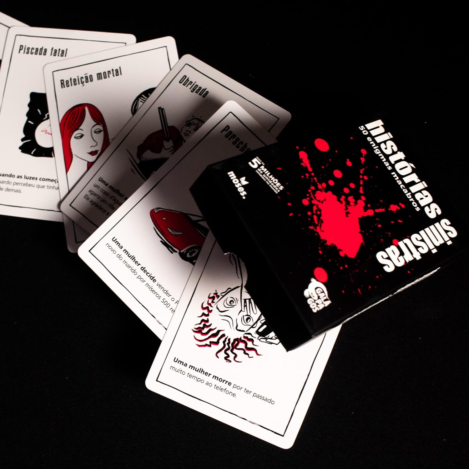 Galápagos, Histórias Sinistras 1, Jogo de Cartas para Amigos, a partir de 2 jogadores, 15 minutos por partida