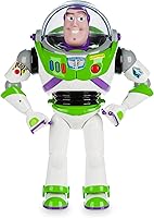 Vista 3 de Disney Store - Buzz Lightyear - Figura de acción parlante interactiva oficial de Toy Story, incluye más de 10 frases en inglés, interactúa con otras
