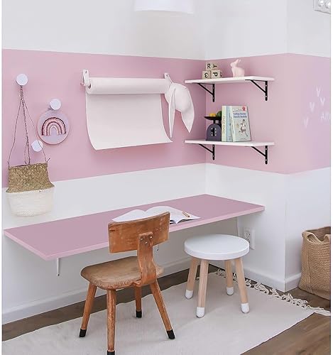 Miniatura 7 de Kaboon Mesa universal de 45 x 20 pulgadas, escritorio sólido de una pieza, encimera de melamina reversible, escritorios dobles, escritorio en L,