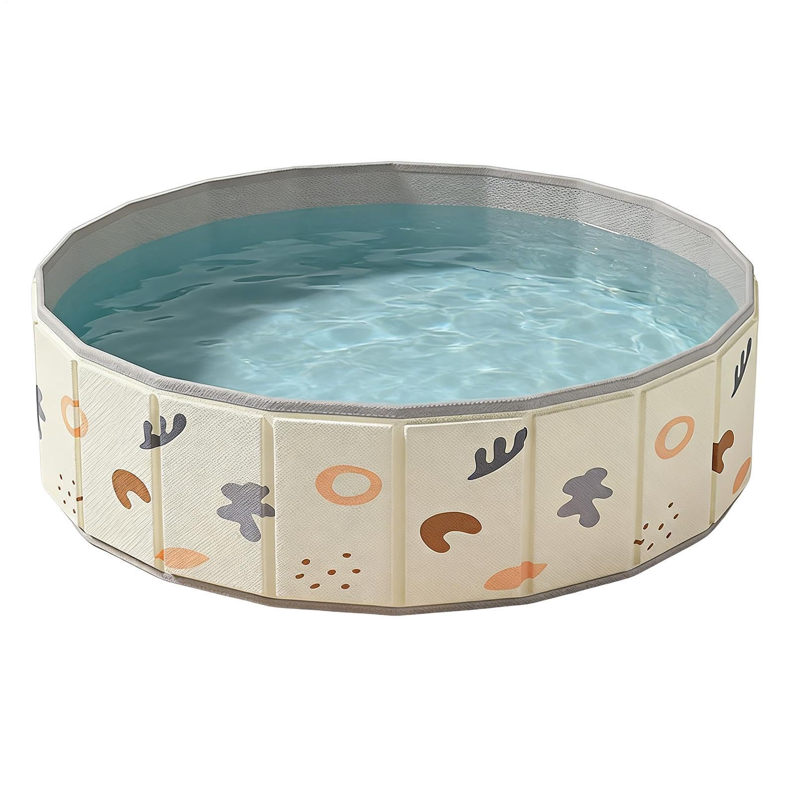 Piscina Plegable Para Perros, Bañera Para Gatos, Lavabo Para Mascotas | Lavabo Portátil Robusto 80x30 Cm Sin Inflar. Ideal Para Refrescar A Mascotas Y Niños En La Terraza.